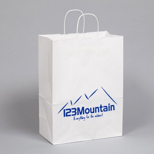 White Kraft Paper Custom PRINTED Sh